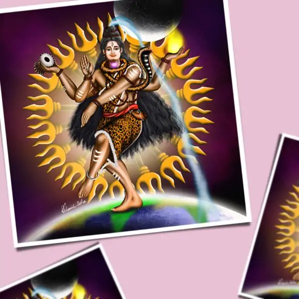 Lord shiva Digital painting | Downloadable wall decor - Image 3