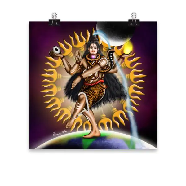 Lord shiva Digital painting | Downloadable wall decor